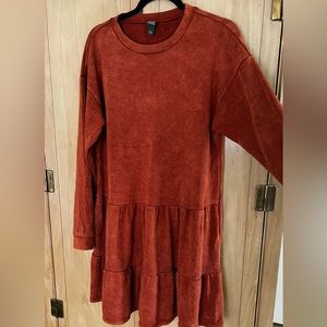 Pumpkin long shirt babydoll dress